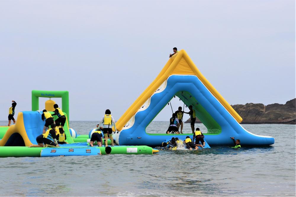 The biggest marine athletics in Shikoku region -Beach Hopping-