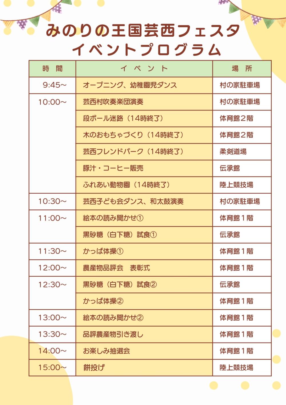  みのりの王国 芸西フェスタ