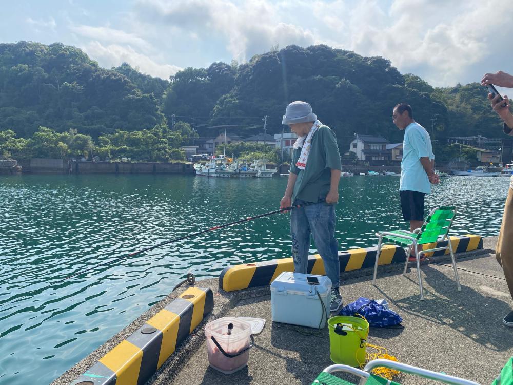 甲浦で釣り体験